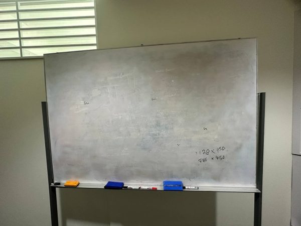 Non Magnetic White Board 4'x6' with Stand