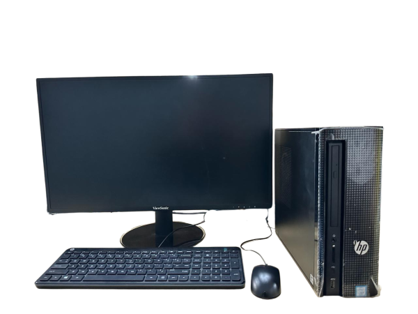 VIEWSONIC VA2419-SH 24" MONITOR & HP Slimeline 270-P005D DESKTOP PC